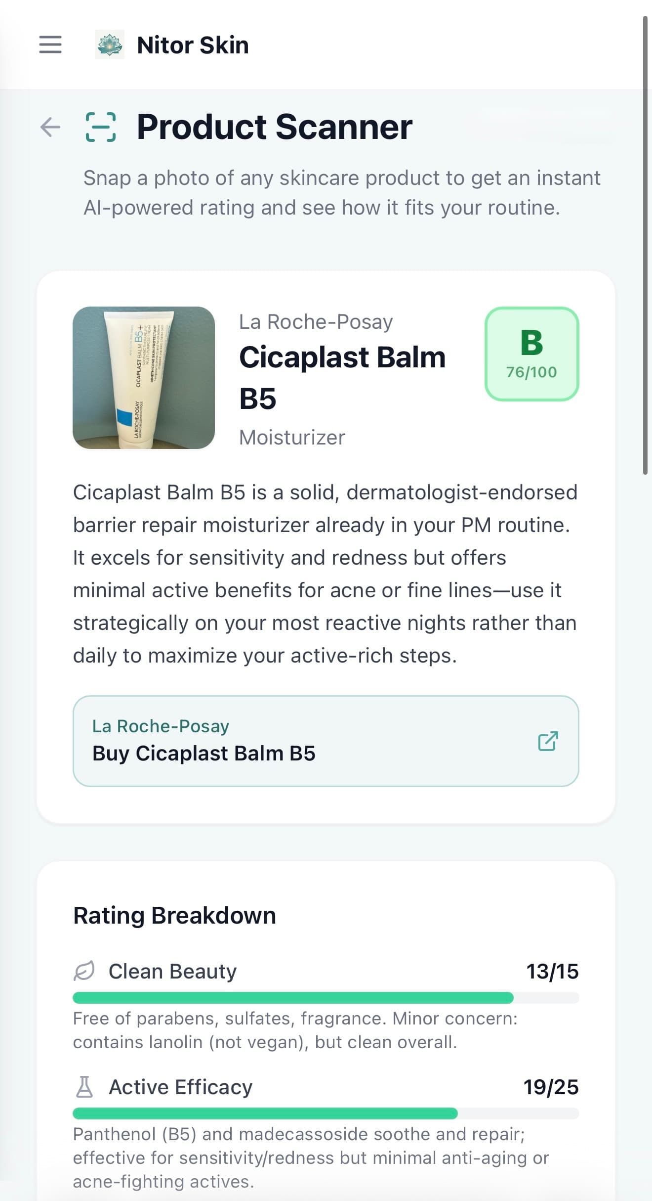 Product scan
